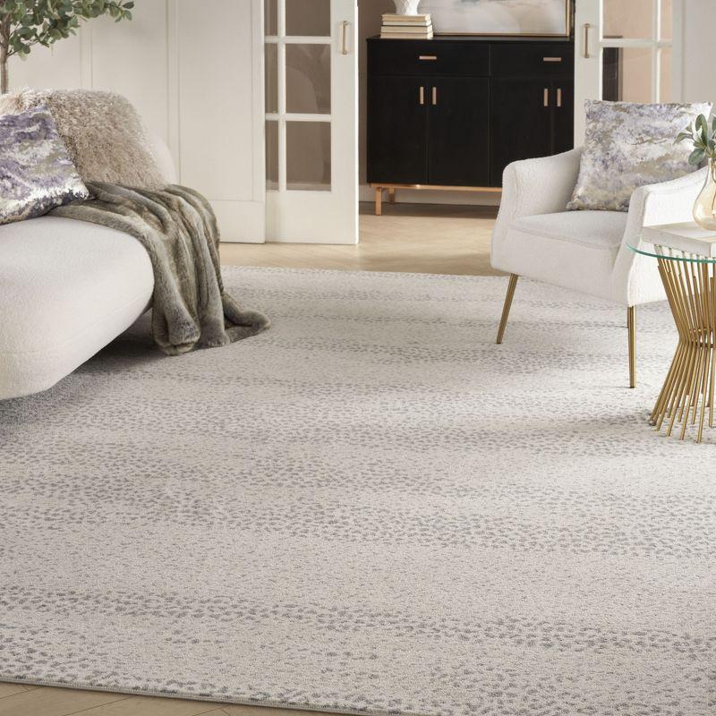 Nourison Elegance Modern Abstract Indoor Rug Beige Grey 7'10" x 10'6"