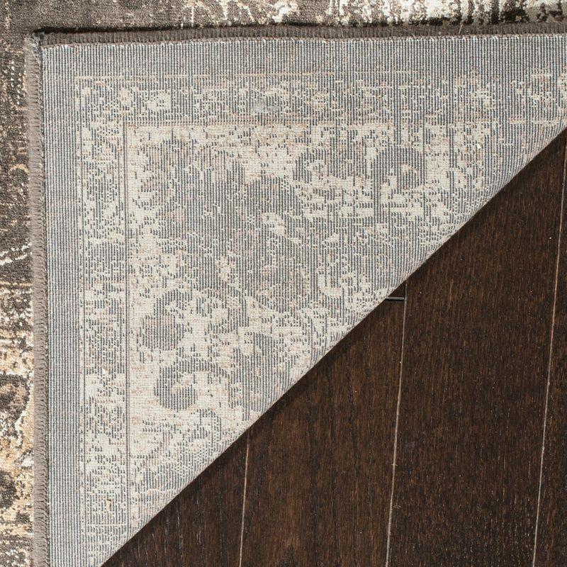 Vintage VTG117 Power Loomed Indoor Skid-Resistant Area Rug - Soft Anthracite - 4'x5'7" - Safavieh