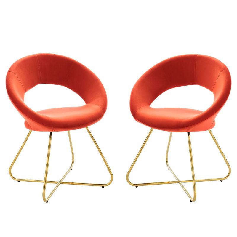 Modway Modway Nouvelle Upholstered Fabric Dining Chair Set of 2