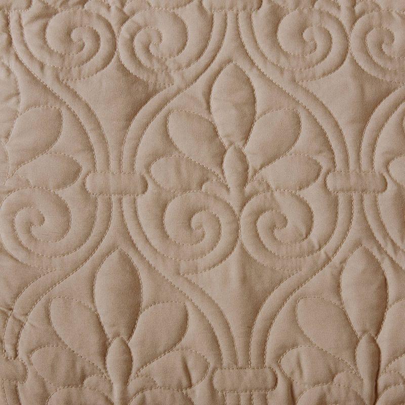 Madison Park Quebec 3 Piece Split Corner Pleated Quilted Bedspread