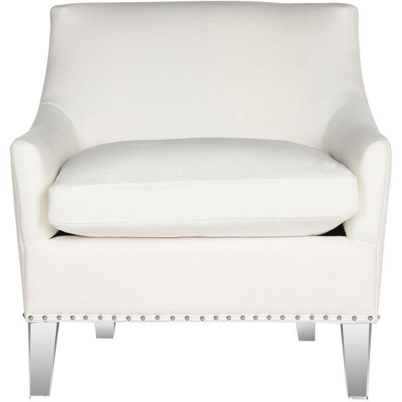 Burbank Acrylic Club Chair - MCR4214 - White/Clear - Safavieh