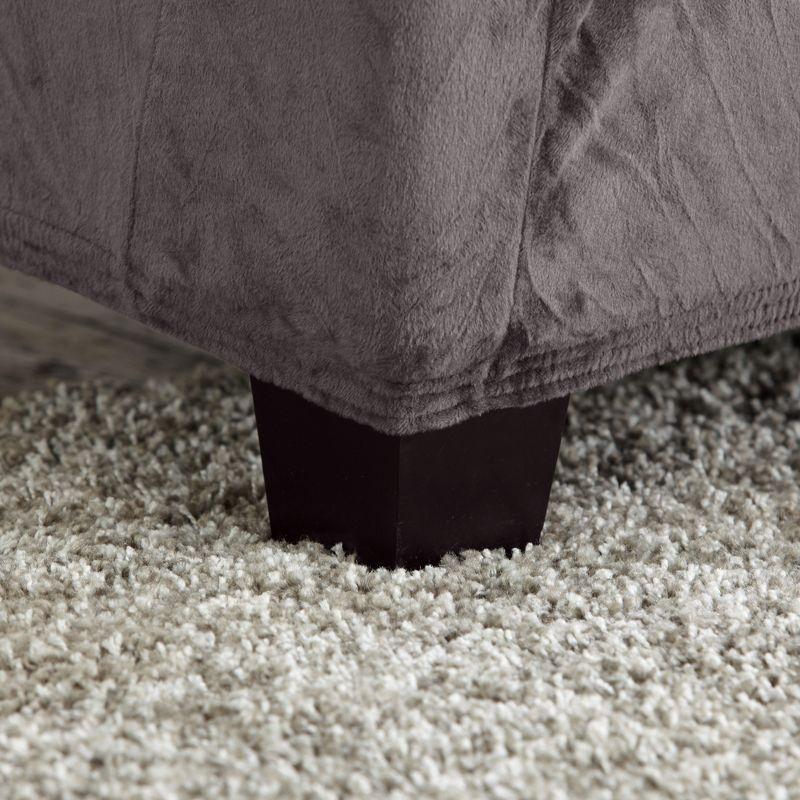 Velvet Plush Stretch Chair Slipcover