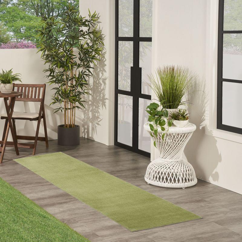 Nourison Nourison Essentials NRE01 Indoor/outdoor Area Rug - Green 2'2" x 7'6"