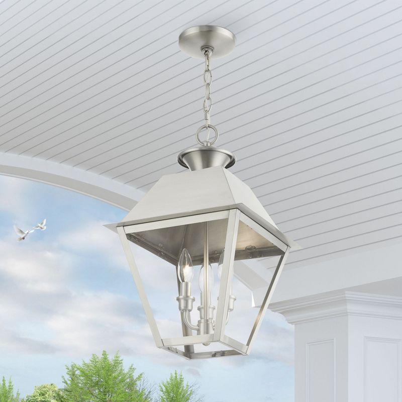 Livex Lighting Wentworth 3 - Light Pendant in  Brushed Nickel