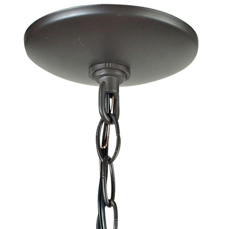 Star 1-Light Mini Pendant in Oiled Bronze with Clear Glass