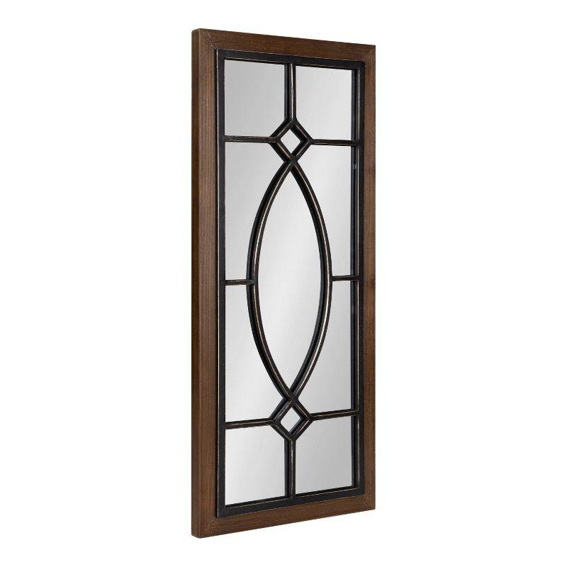 Countryside Chateau Rustic Brown Full-Length Wood Mirror