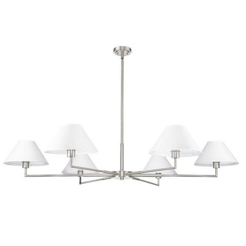 Z-Lite Leila 6 - Light Chandelier in  Brushed Nickel