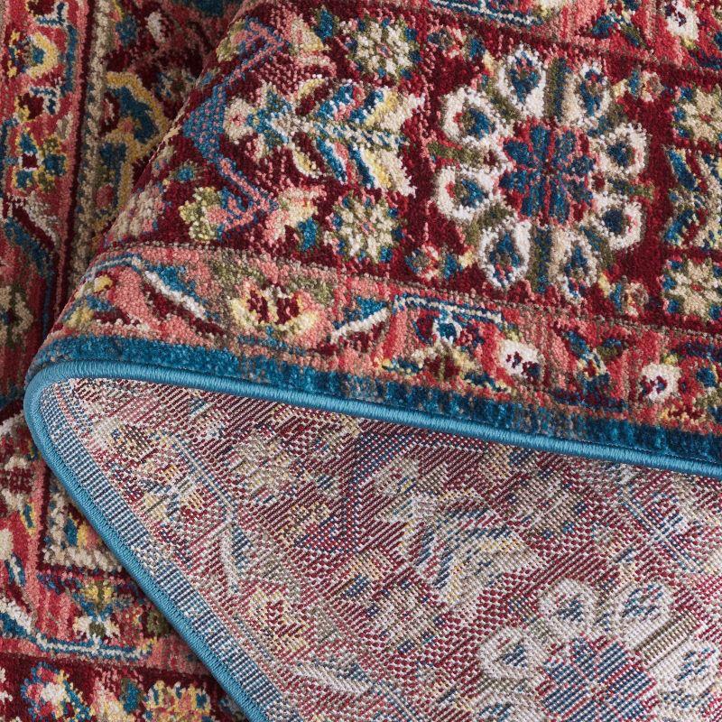 Kashan KSN305 Power Loomed Area Rug - Blue/Red - 8'x10' - Safavieh