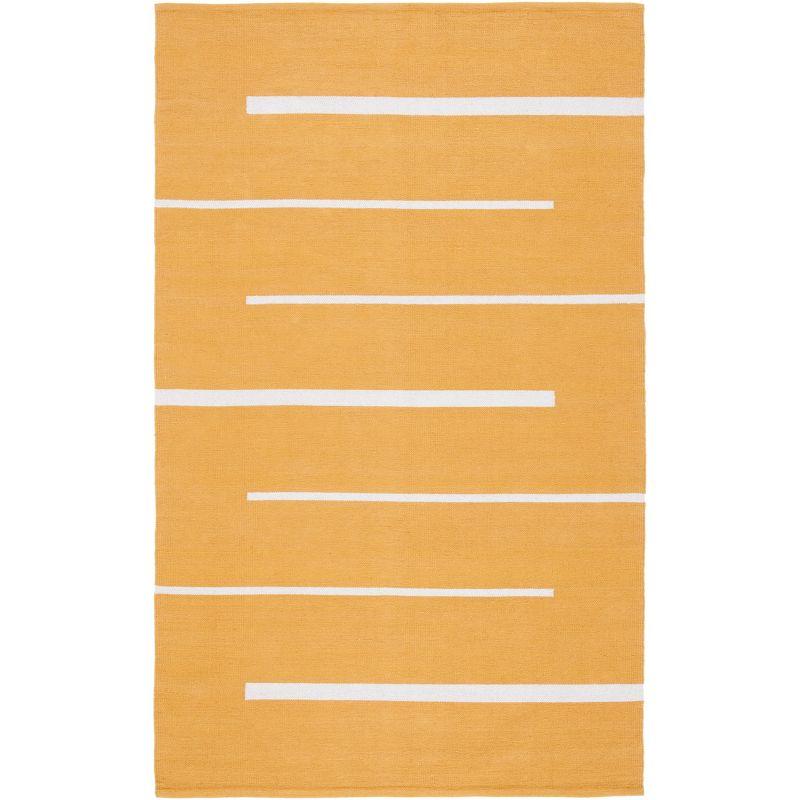 Montauk MTK311 Hand Woven Indoor Area Rug - Gold/Ivory - 6'x9' - Safavieh