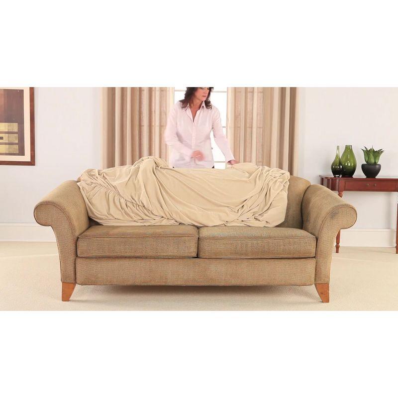 Stretch Morgan Box Cushion Armchair Slipcover