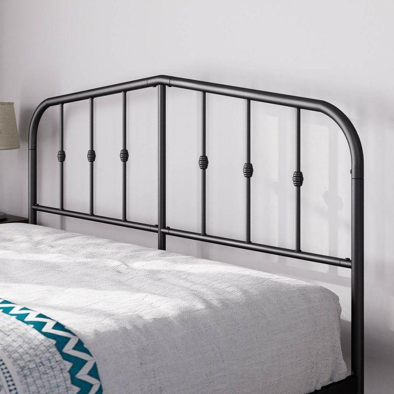 Twin Heidi Metal Platform Bed Frame Black - Zinus: Steel Construction, No Box Spring Needed, 11" Clearance