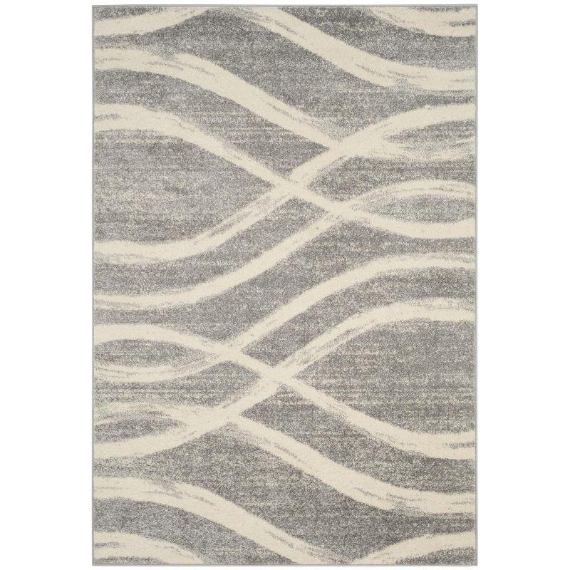 Adirondack ADR125 Machine Made Indoor Area Rug - Grey/Cream - 6'x9' - Safavieh