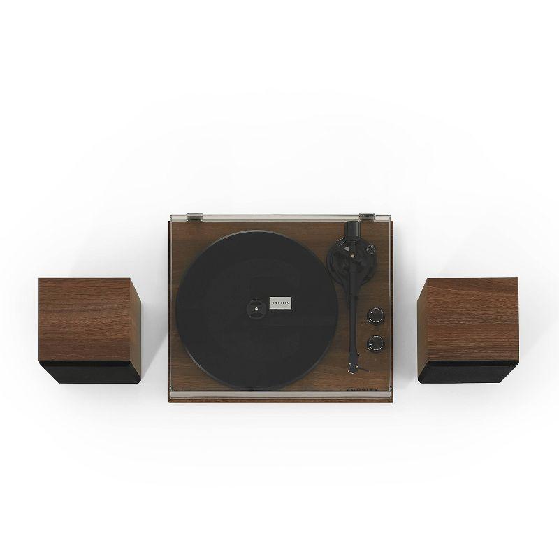 Crosley C62 Record Player & Speakers Shelf System