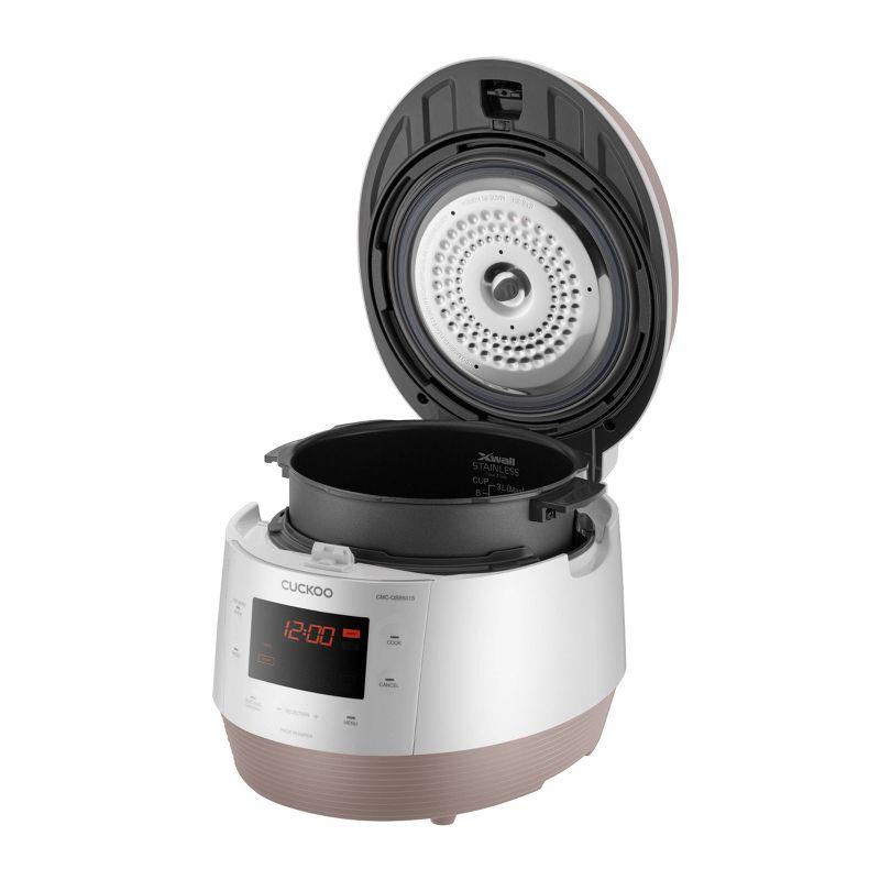Cuckoo Electronics CUCKOO CMC-QSB501S 5QT Electric Pressure Cooker with 10 Menu Options and Stainless Steel Pot