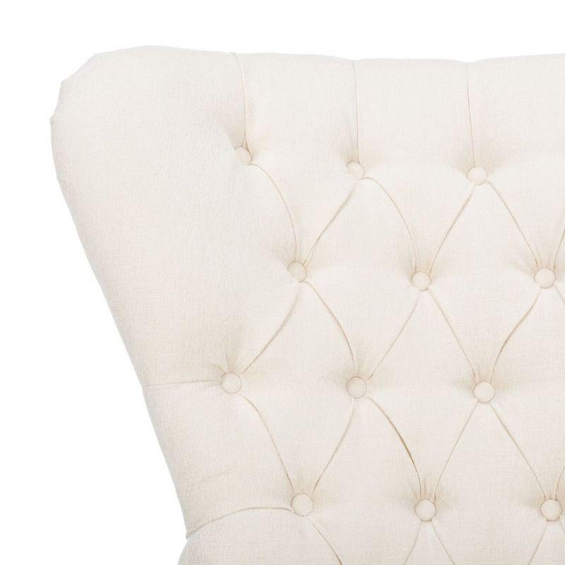 Brayden Contemporary Wingback Chair - Off White - Safavieh