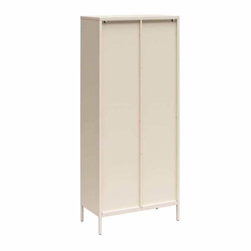 Luna 72.88'' Tall Accent Cabinet with Fluted Glass