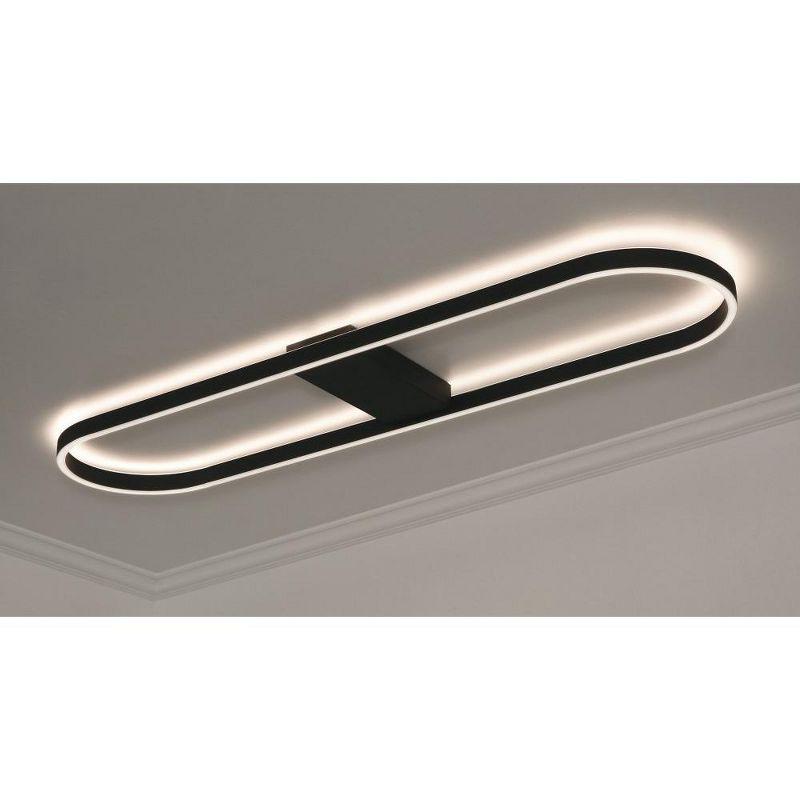 AFX Glo 1 - Light Semi-Flush Mount in  Black