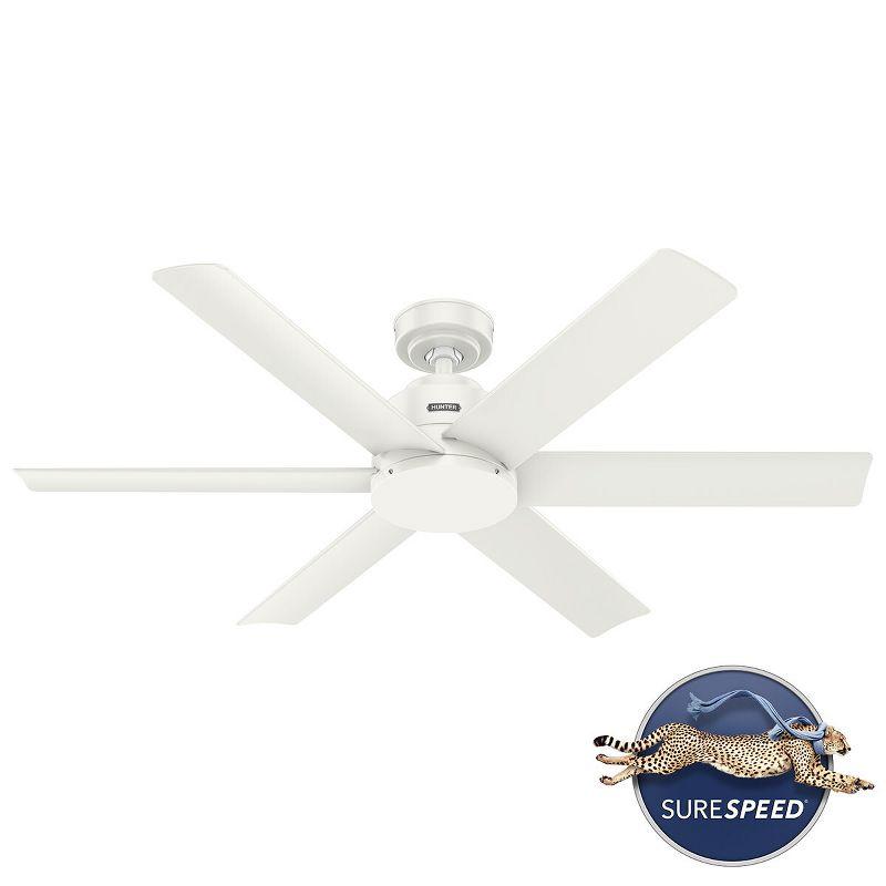 Kennicott 52" 6 - Blade Outdoor Standard Ceiling Fan with Wall Control