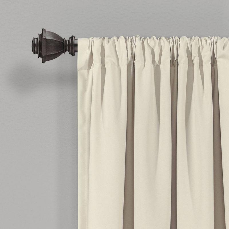 Lush Decor Allison Ruffle Polyester Semi Sheer Curtain Pair (Set of 2)