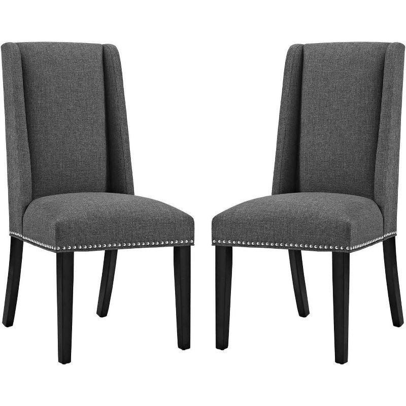 Baron Fabric Upholstered Dining Chairs (Set of 2) by Modway