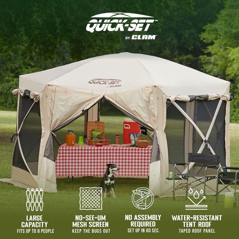 Clam CLAM Quick-Set Portable Outdoor Camping Canopy Shelter
