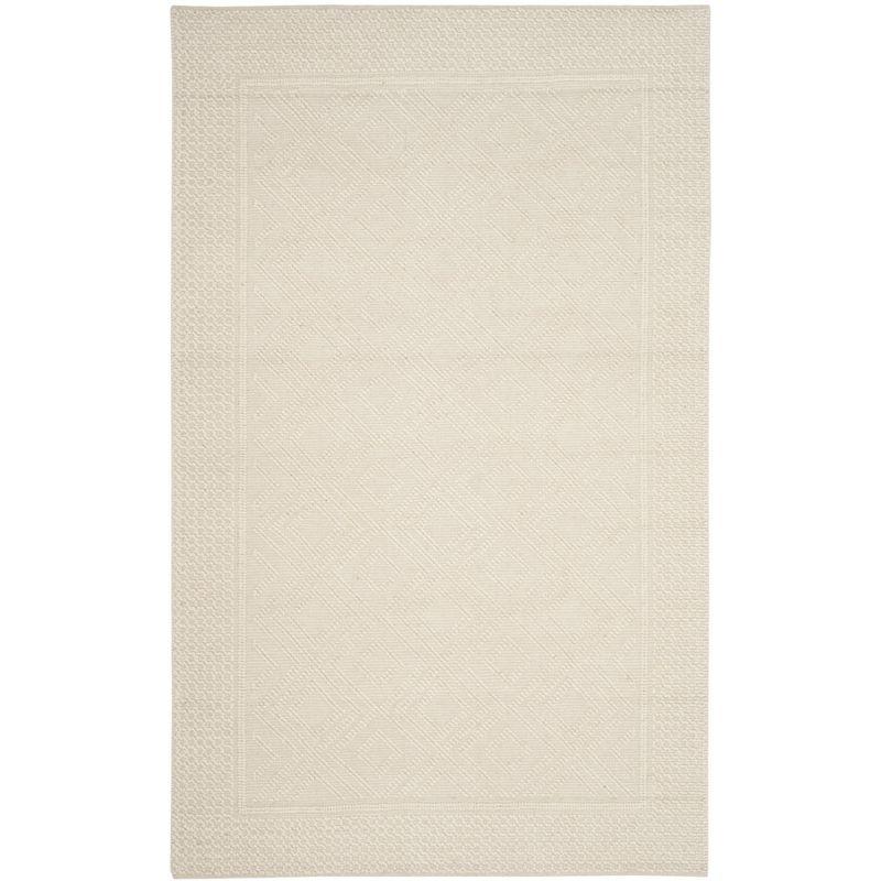 Vermont VRM212 Hand Woven Indoor Area Rug - Ivory - 6'x9' - Safavieh