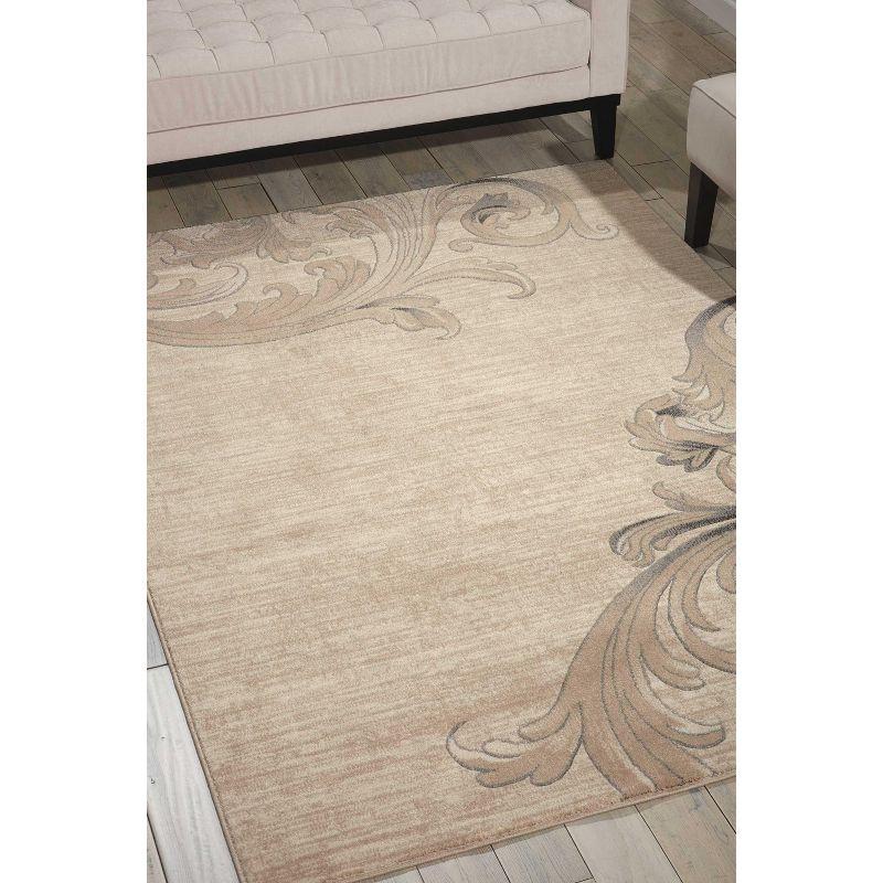 Nourison Maxell Mocha Area Rug MAE05 3'10" x 5'10"