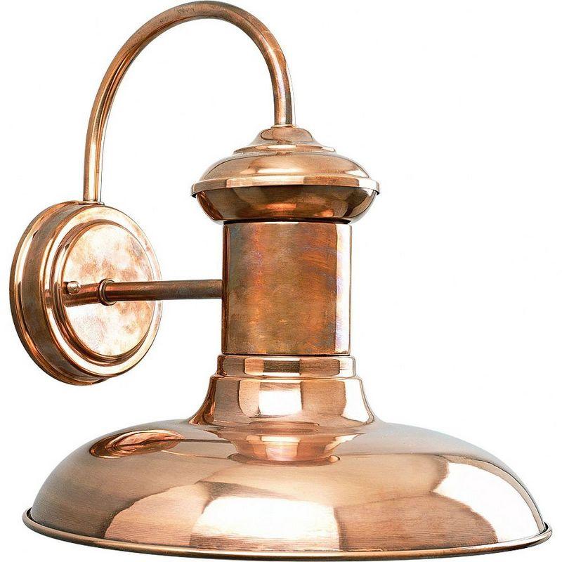 Progress Lighting Brookside 1-Light 12" Copper Wall Lantern