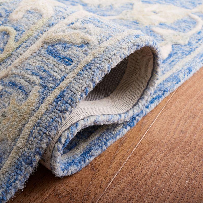 Glamour GLM624 Hand Tufted Indoor Area Rug - Blue/Beige - 6'x6' - Safavieh