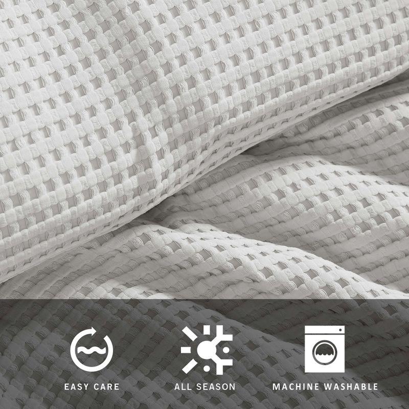 Kenneth Cole Kenneth Cole Solid Waffle Reversible Comforter Set
