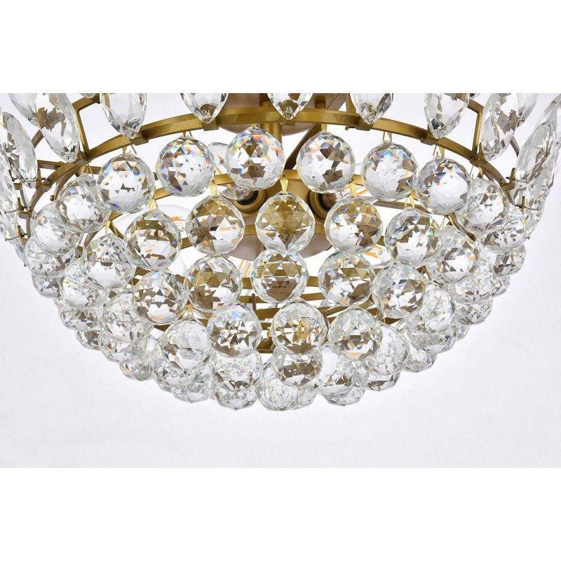 Elegant Lighting Emilia 5 - Light Flush Mount in  Brass