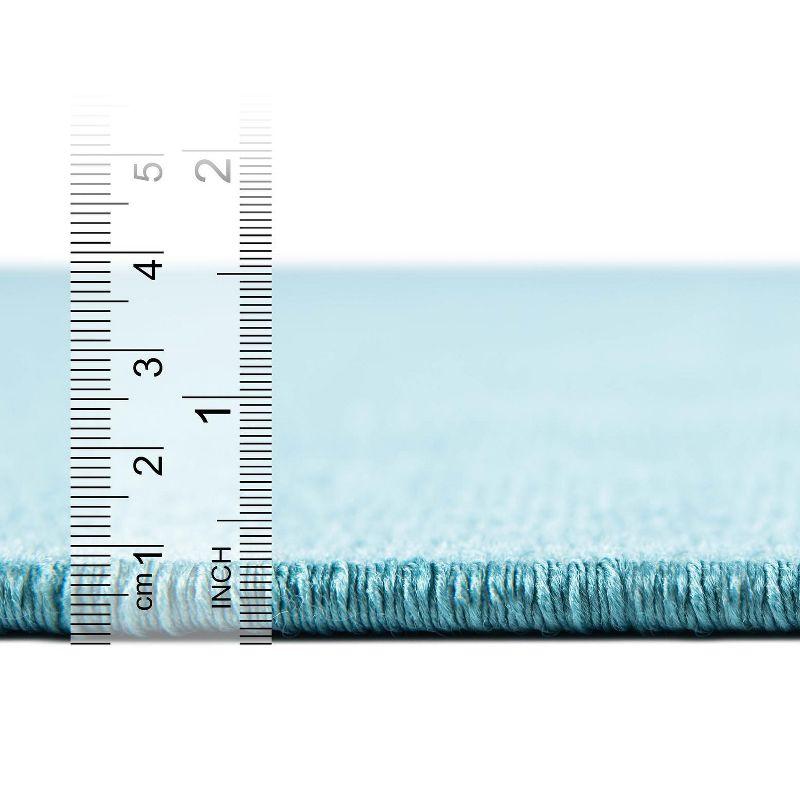 Unique Loom Williamsburg Collection Area Rug - Solid (9'  x 12' 2" Rectangle Turquoise/Teal)