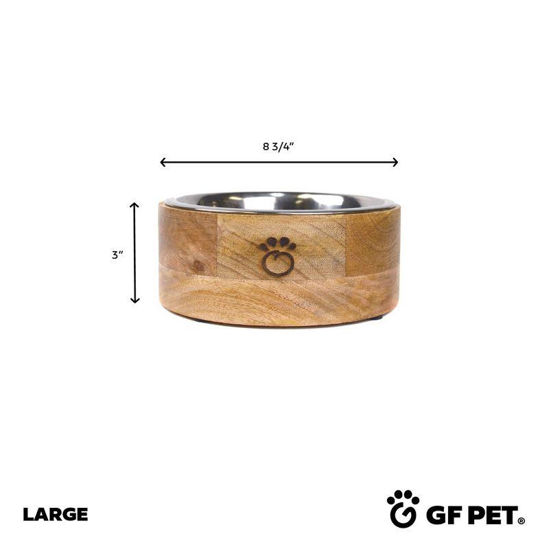 GF PET Mango Wood Dog Bowl