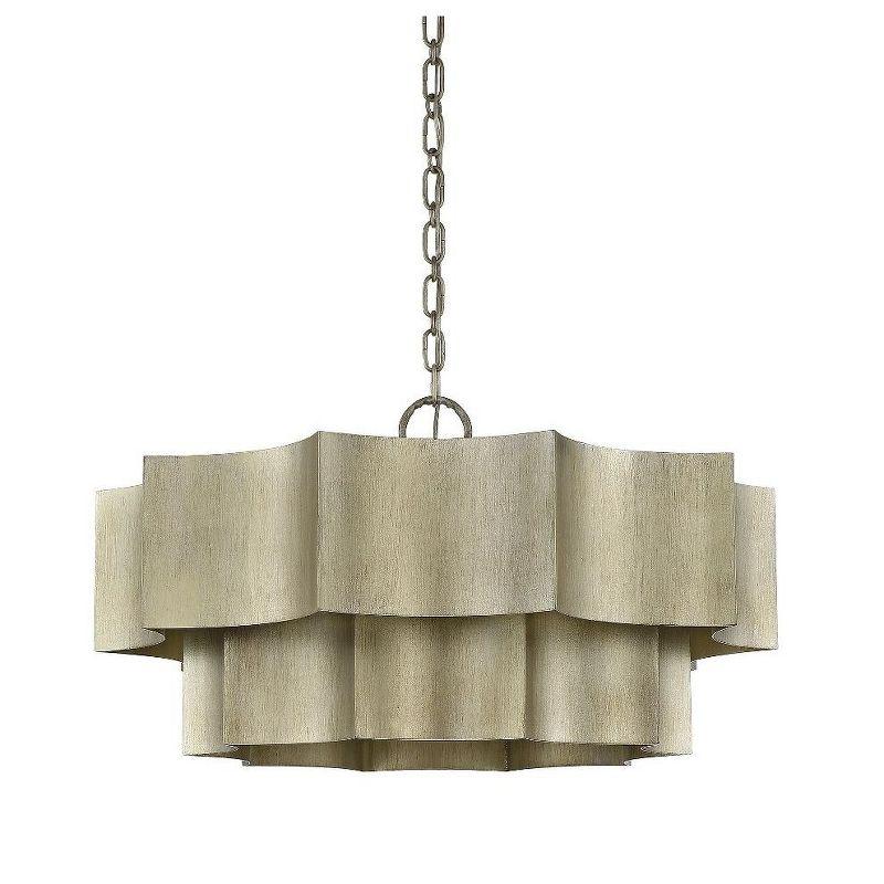 Carney 6 Light Metal Dimmable Tiered Chandelier