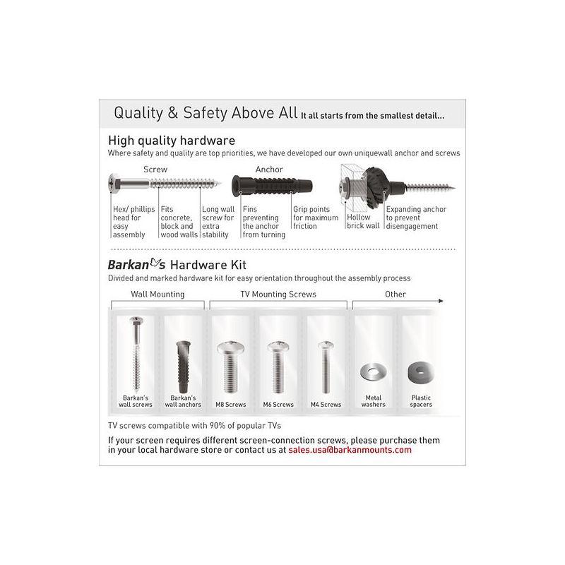 Barkan 13" - 60" Full Motion TV Wall Mount - Extension, Swivel & Tilt