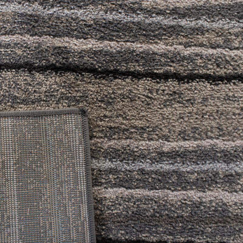 Amsterdam AMS111 Power Loomed Indoor Area Rug - Silver/Beige - 4'x6' - Safavieh