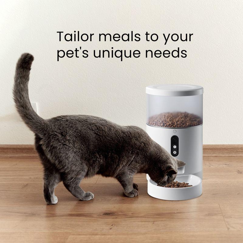 HOM Smart Pet Feeder - Automatic Cat Feeder and Dog Feeder with Portion Control and Programmable Feeding Time (4L)