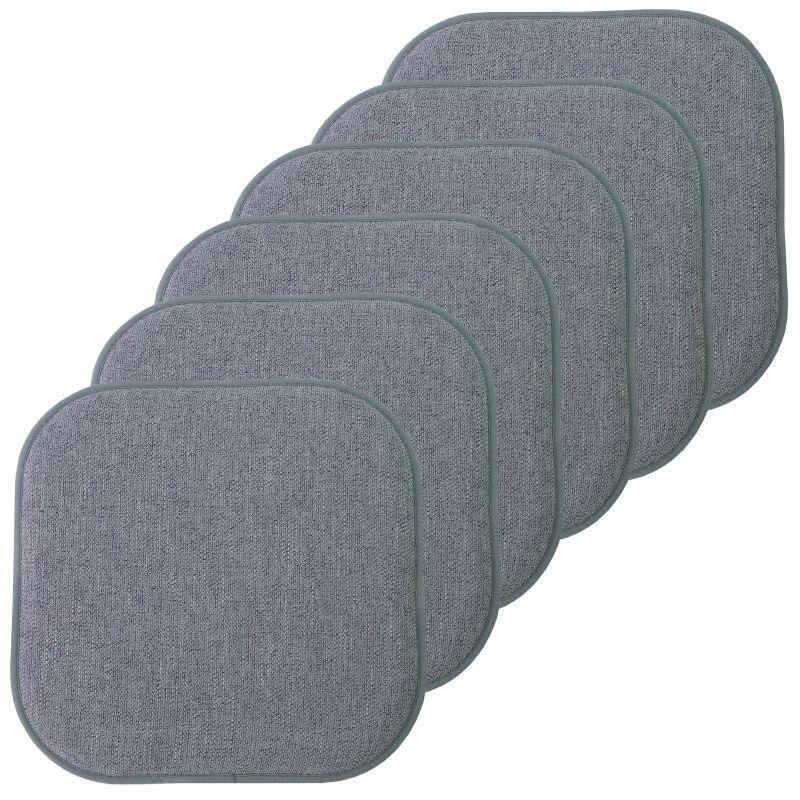 Alexis Memory Foam No Slip Back 16" x 16" Chair Pad Cushion