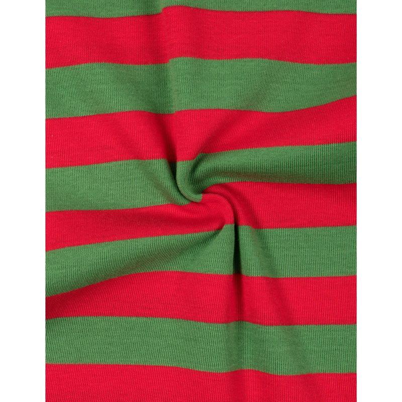 Leveret Matching Family Christmas Pajamas Red and Green Striped