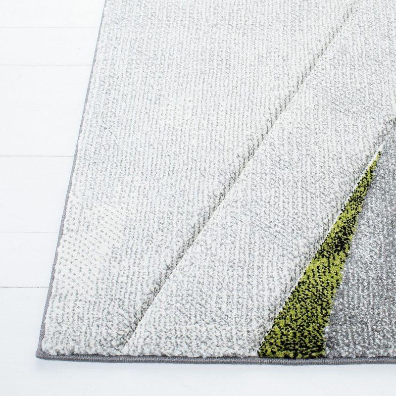 Hollywood HLW710 Machine Made Area Rug - 4'x6' - Grey/Green - Safavieh