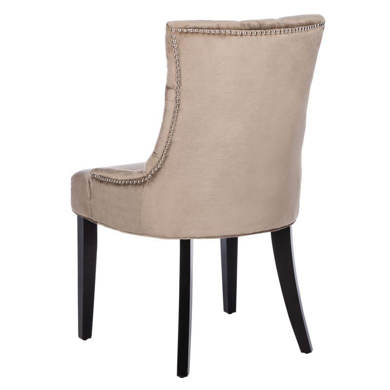 Abby 19''H Tufted Side Chairs (Set of 2)  Silver Nail Heads - Antique Sage - Safavieh