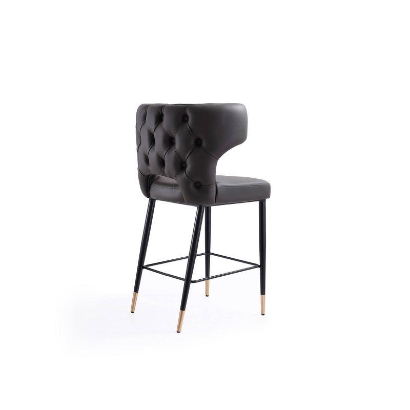 Holguin Upholstered Counter Height Barstool - Manhattan Comfort