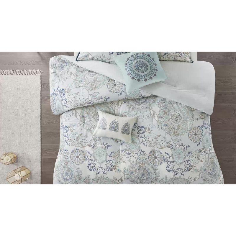 Celeste 5 Piece Microfiber Ruffled Comforter Set