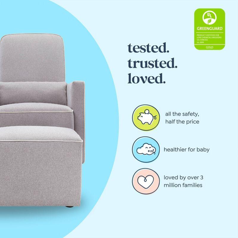daVinci Olive Swivel Glider with Ottoman