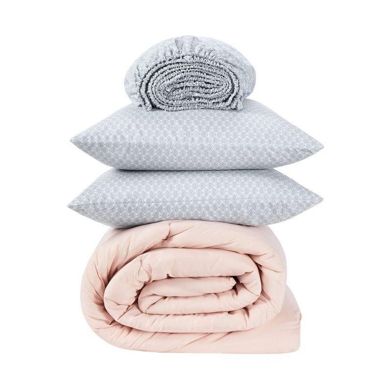 Serta Serta Simply Clean Microfiber Pleated 7 Piece Comforter Set