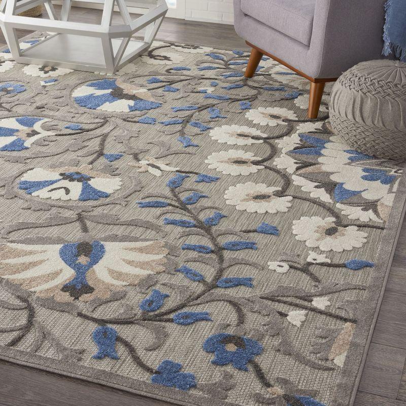 Nourison Aloha Transitional Floral Outdoor Rug