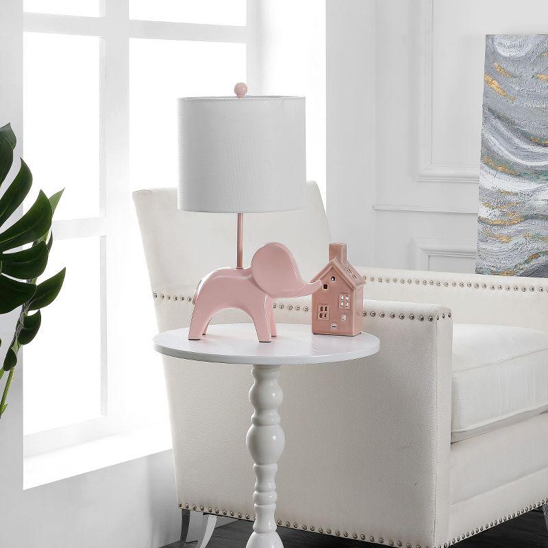 Ellie Elephant Table Lamp - KID4248 - Pink - Safavieh Kids