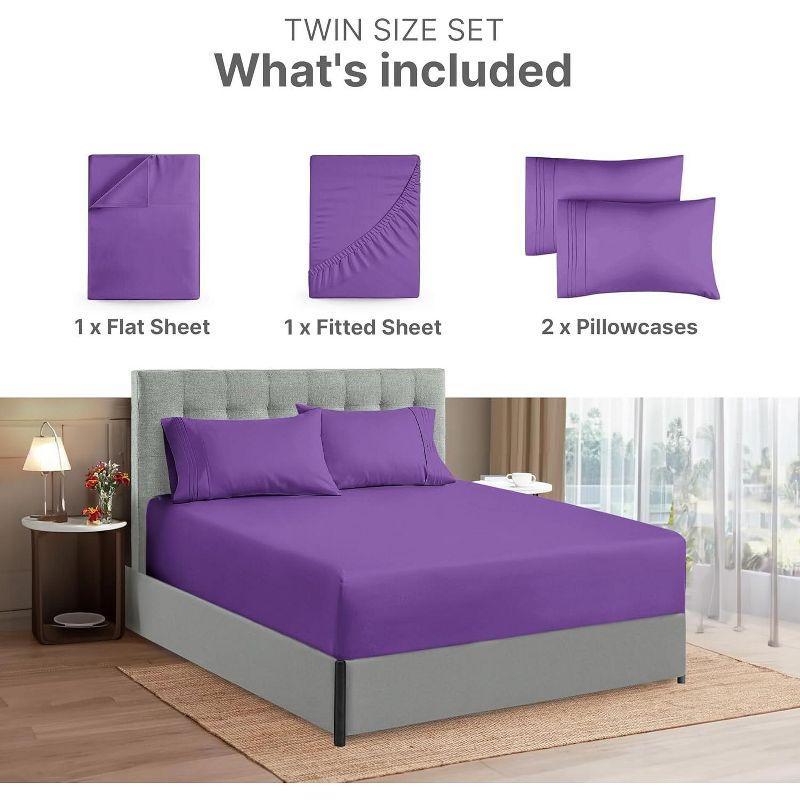 CGK Linens 6 Piece Extra Deep Pocket Ultra Soft & Cooling Sheet Set
