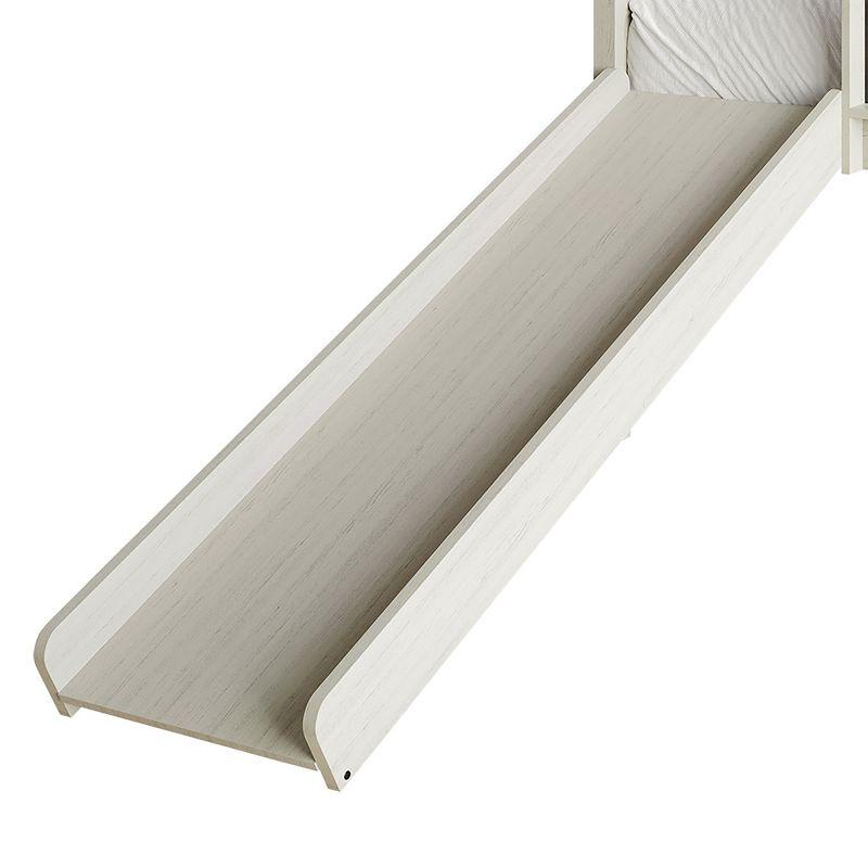 ChaletPosh Twin Size Wooden Loft Bed in Antique Grey