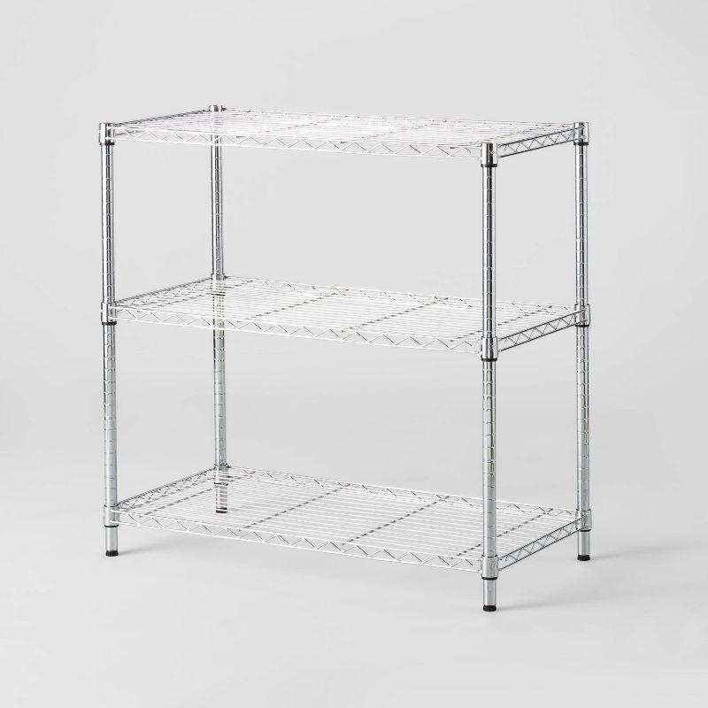 3 Tier Wide Wire Shelving - Brightroom™